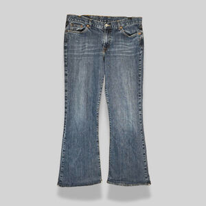 Lucky Brand Dungarees Denim Jeans Bootcut Mid Rise Fit Medium Wash Women's 16/33